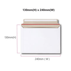 Wholesale 5000pcs DL Size 300gsm Hard Envelopes 130 x 240 mm - Bulk Tough Bag Replacements