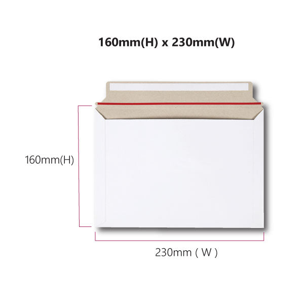 Wholesale 5000pcs DL Size 300gsm Hard Envelopes 160 x 230 mm - Bulk Tough Bag Replacements