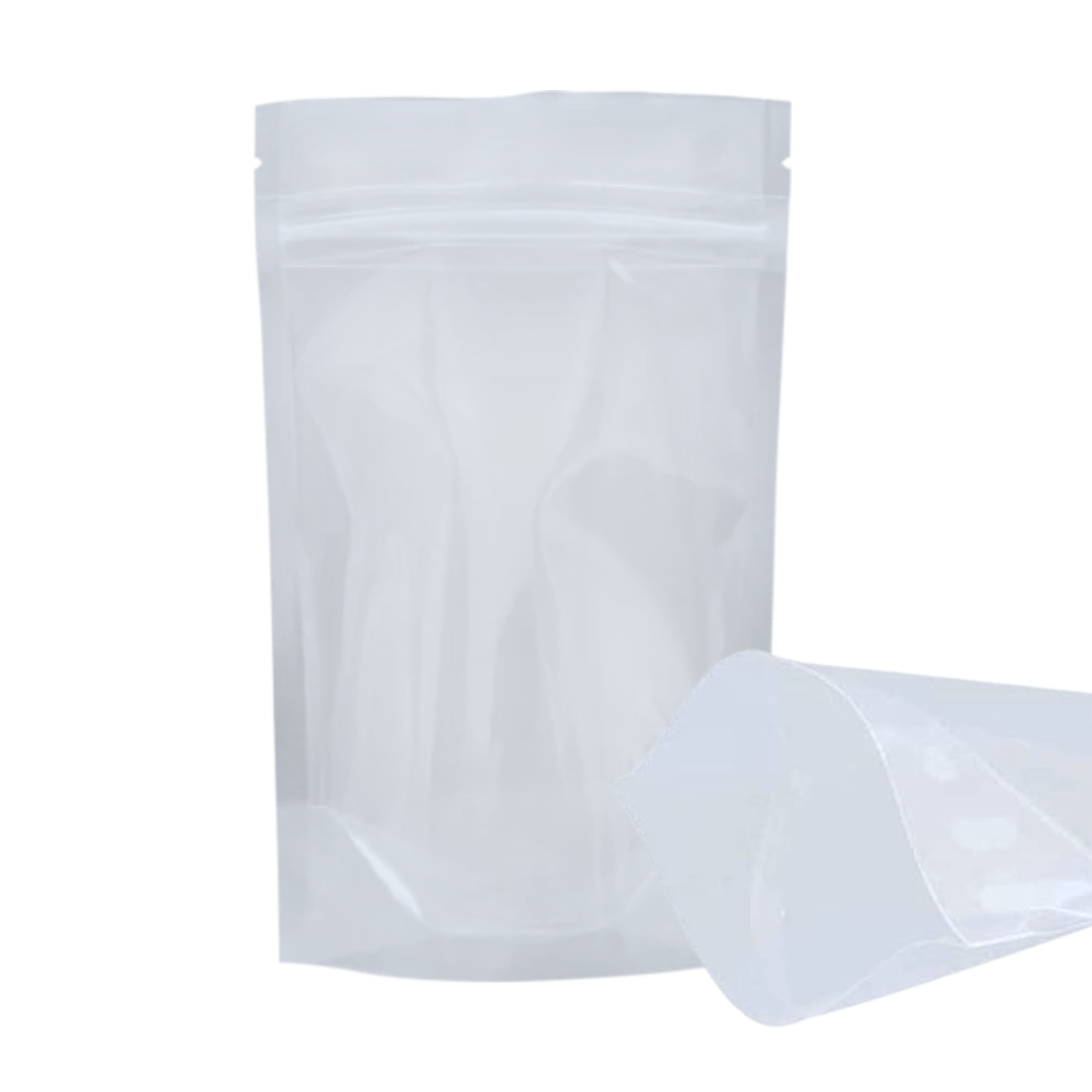 Clear Flat Matte Frosted Poly Bags By QuickQlickBags - Many Sizes & Quantities