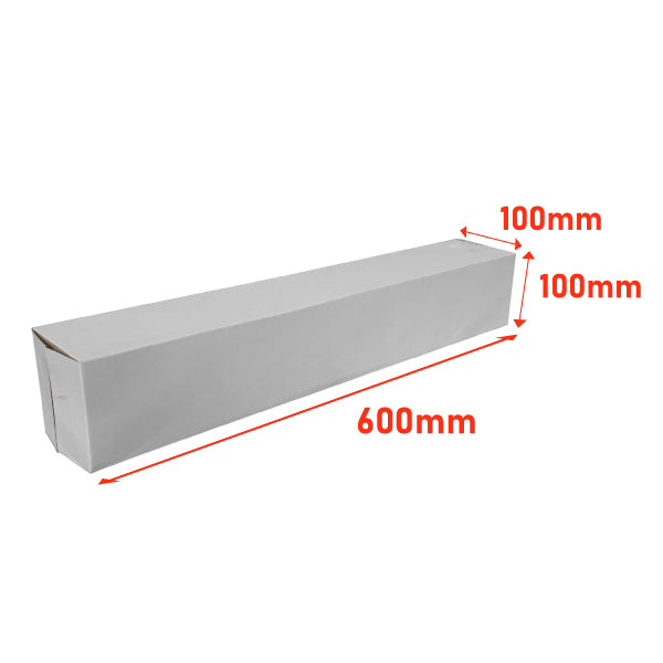 Mailing Box 100 x 100 x 600 mm Tall Shipping Packing Carton Tube Boxes - ozpack.au