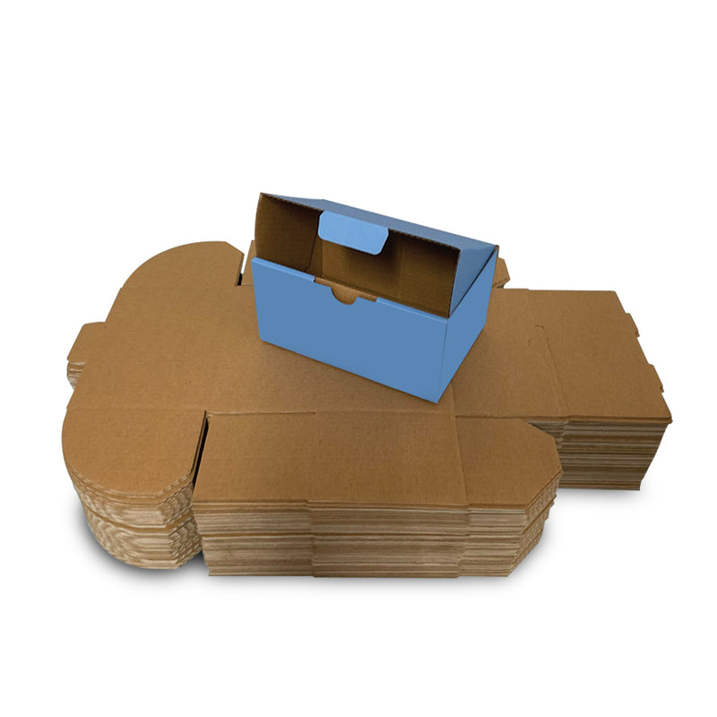 Aqua Mailing Boxes 150 x 100 x 75mm Die Cut Shipping Packing Cardboard Box - ozpack.au