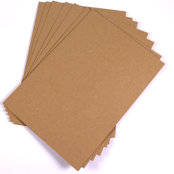 A4 350GSM Brown Kraft Thick Paper Sheet Natural Recycled Invitation Wedding - ozpack.au