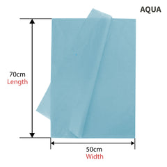 500pcs Aqua Gift Wrapping Tissue Packaging Paper 50cm x 70cm Recyclable Eco-Friendly - ozpack.au