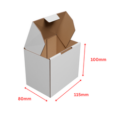 115x80x100mm Die-Cut Mailing Boxes – Durable Cardboard Packaging for Safe Shipping
