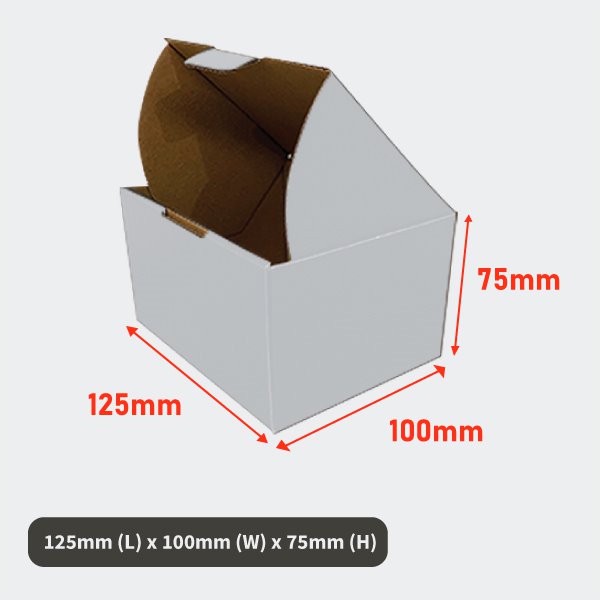 Mailing Boxes 125 x 100 x 75mm Die Cut Shipping Packing Cardboard Box