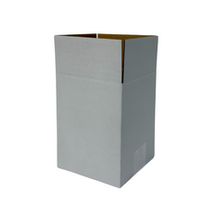 White Mailing Box – 140 x 135 x 175mm Slotted Cardboard Shipping Carton