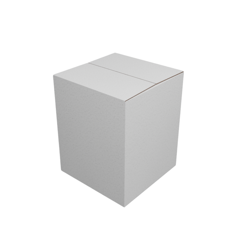 220x220x270mm White Mailing Box – Slotted Cardboard Shipping Carton