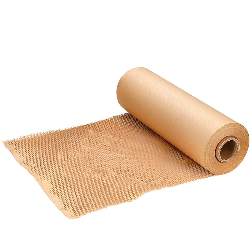 380mm*30m  Honeycomb Wrap Brown Kraft Paper Roll Cushion Eco Friendly Protective Wrapping - ozpack.au