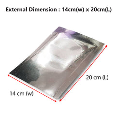 Wholesale 10000pcs 140 mm x 200 mm Aluminium Foil Mylar Vacuum Bags: Bulk Packaging Solutions for Superior Protection and Resale