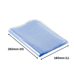 PVC Heat Shrink Bag Wrap 180x260mm