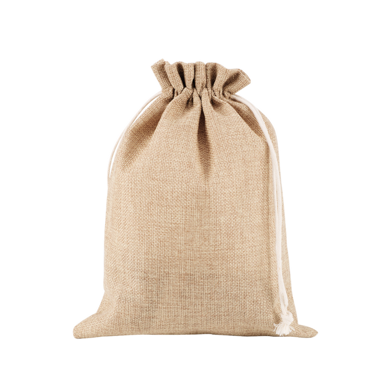 50pcs Rustic Brown 170x230mm Gunny Sacks – Heavy-Duty Burlap Bags with Drawstring for Storage & Gift Wrapping