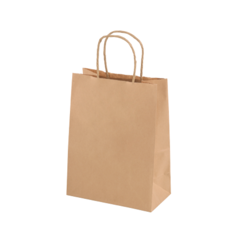 26x12x31cm 150GSM Recyclable Brown Craft Paper Gift Bag with Handle – Bulk Sale Super Value