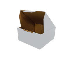Sturdy White Die-Cut 120 x 120 x 50mm Box – Ideal for Mailing, Shipping, and Packing