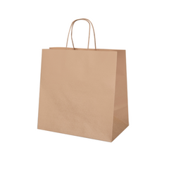 24x17x27cm 150GSM Recyclable Brown Craft Paper Gift Bag with Handle – Bulk Sale Super Value