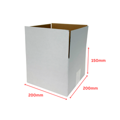 200 x 200 x 150mm Slotted Mailing Boxes – Sturdy Cardboard for Safe Shipping