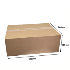 320 x 240 x 210mm  Brown Regular Slotted Shipping Cardboard Cartons/Mailing Box