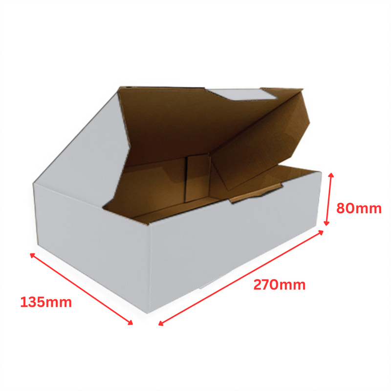Mailing Boxes 270 x 135 x 80mm Die Cut Shipping Packing Cardboard Box