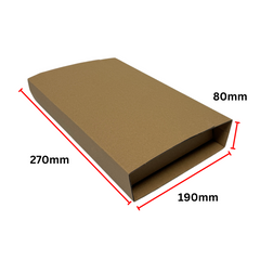 Wholesale 1000pcs Book Wrap Boxes 270x190x80mm – Adjustable Self-Seal Corrugated Mailers for Secure Shipping