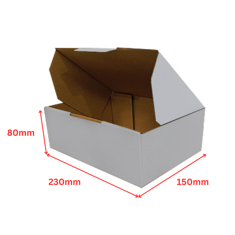 230 x 150 x 80mm Die-Cut Mailing Boxes – Durable Cardboard Packaging for Safe Shipping & Storage