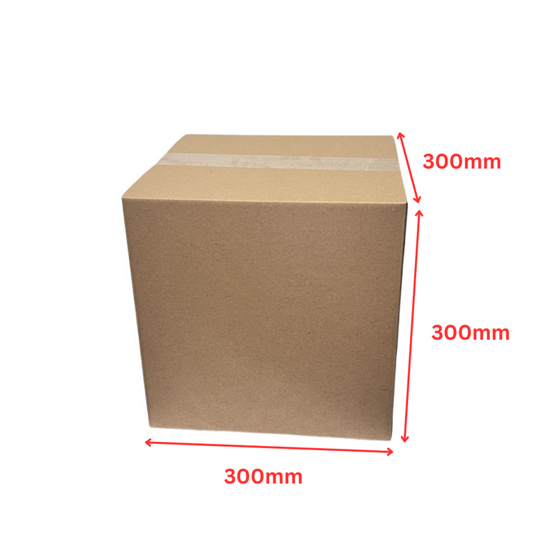 300 x 300 x 300mm Brown Cube Cardboard Cartons – Sturdy Shipping & Mailing Boxes