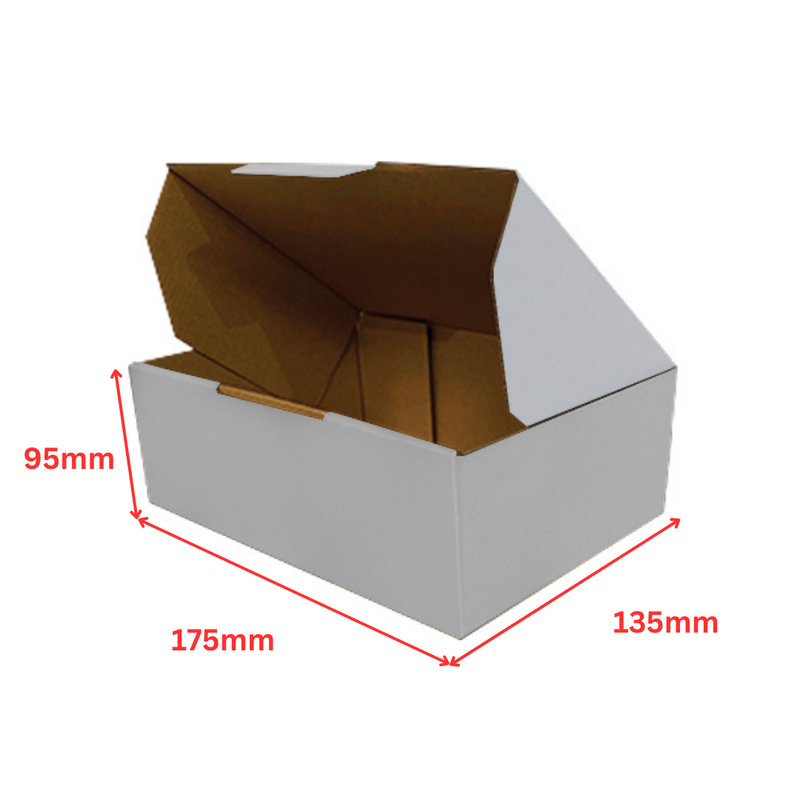 175 x 135 x 95mm Die-Cut Mailing Boxes - Durable Cardboard Shipping & Packing Solution