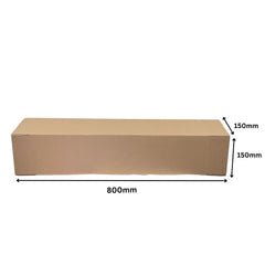 150 x 150 x 800mm Long Tube Brown Shipping Cardboard Cartons/Mailing Boxes