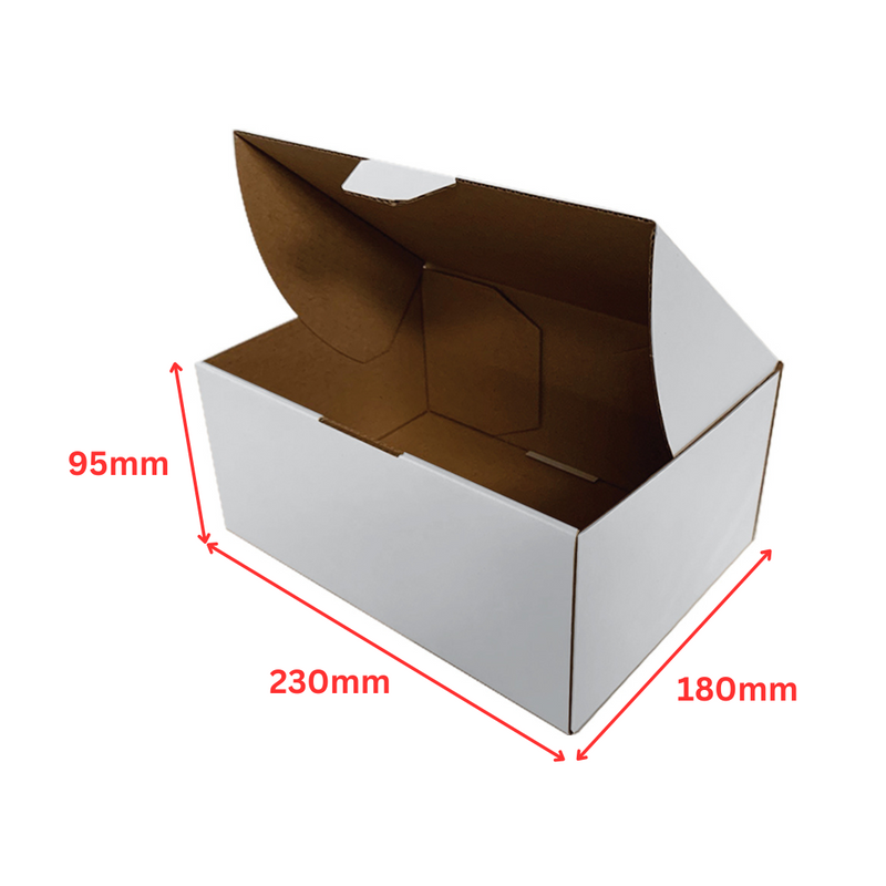 230 x 180 x 95mm Die-Cut Mailing Boxes – Sturdy Cardboard Packaging for Safe & Secure Shipping