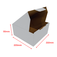 Mailing Box 210×205×55mm – Die-Cut Cardboard Shipping Box
