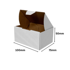 Mailing Boxes 100 x 75 x 50mm Die Cut Shipping Packing Cardboard Box