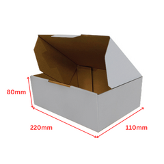 220 x 110 x 80mm Die-Cut Mailing Boxes – Sturdy Cardboard Packaging for Secure Shipping & Storage