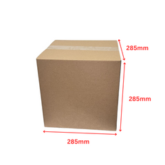 285 x 285 x 285mm Brown Cube Cardboard Cartons – Durable Shipping & Mailing Boxes