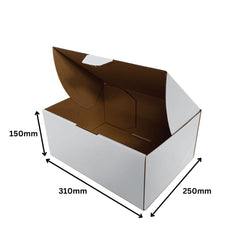 Mailing Boxes 310 x 250 x 150mm Die Cut Shipping Packing Cardboard Box