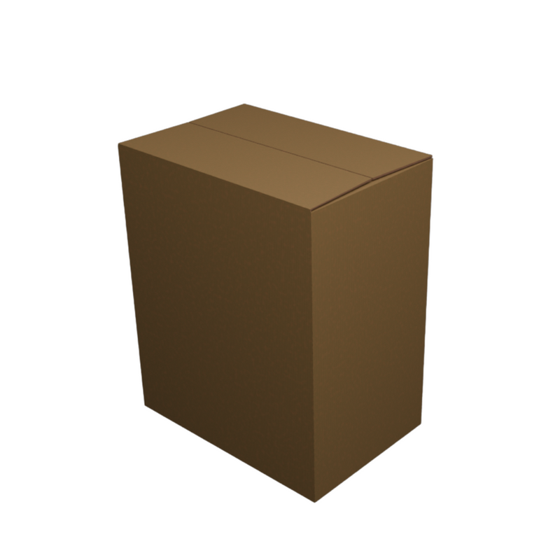 Brown Cardboard Box 275x185x330mm – Strong B-Flute for Packing & Shipping