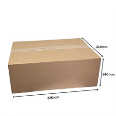 Wholesale 500pcs 320 x 240 x 210mm  Brown Regular Slotted Shipping Cardboard Cartons/Mailing Box