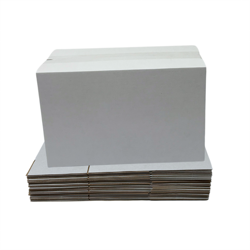 White Mailing Box – 300 x 150 x 190mm Slotted Cardboard Shipping Carton