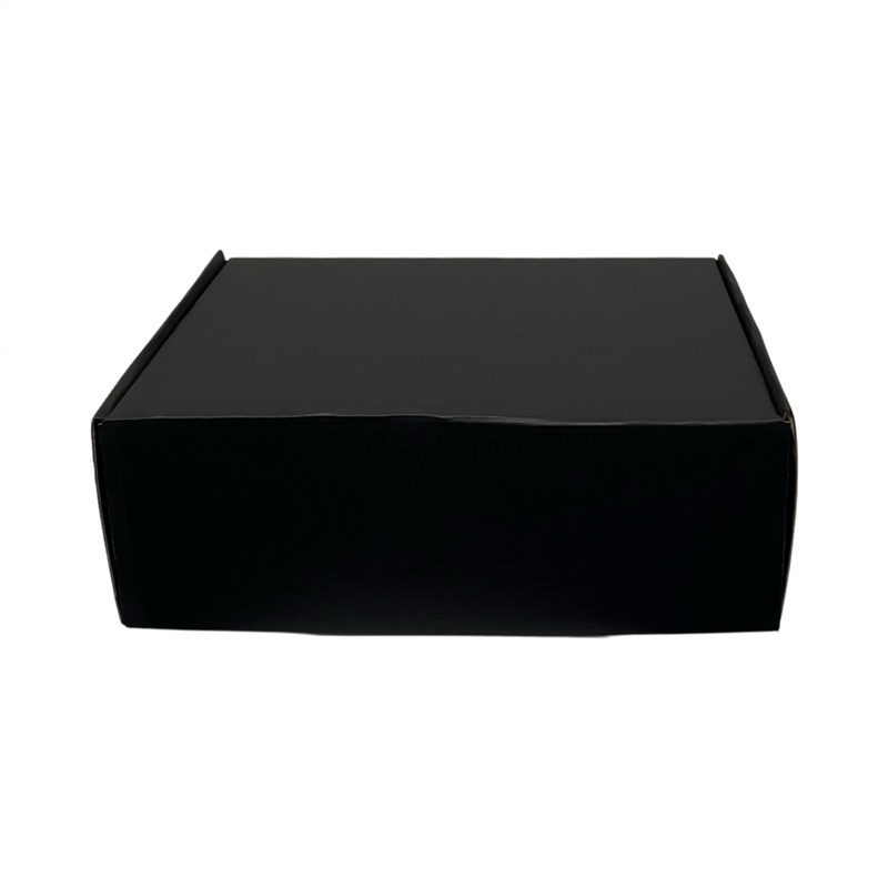 Full Black Mailing Boxes 270 x 200 x 95mm | DIE CUT Shipping Packing Cardboard Box