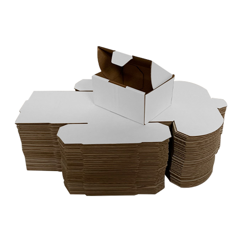 Durable White Die-Cut 150 x 55 x 35mm Box for Secure Mailing and Packing