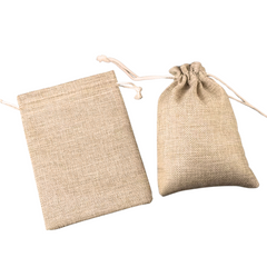 50pcs Rustic Brown 255x330mm Gunny Sacks – Heavy-Duty Burlap Bags with Drawstring for Storage & Gift Wrapping