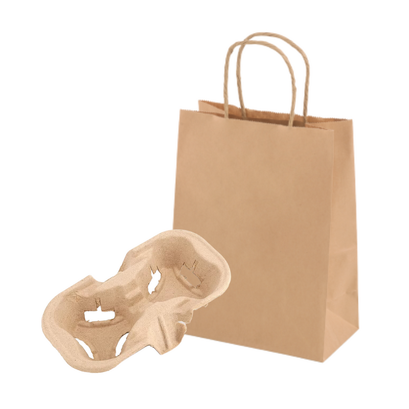 26x12x31cm 150GSM Recyclable Brown Craft Paper Gift Bag with Handle – Bulk Sale Super Value