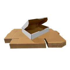 White Die-Cut 128 x 97 x 65mm Mailing, Shipping, and Packing Cardboard Box