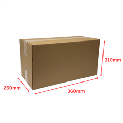 Brown Shipping Box – 360 x 260 x 310mm Regular Slotted Cardboard Carton