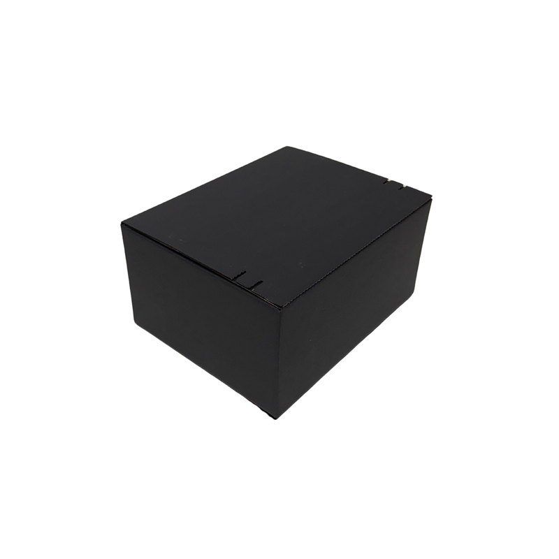 Full Black Self Sealing Tuck Front Box 240 × 190 × 120 mm – Shipping & Gift Packaging