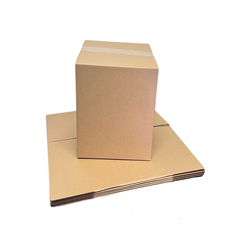 Brown Mailing Box – 140 x 135 x 180mm Slotted Cardboard Shipping Carton