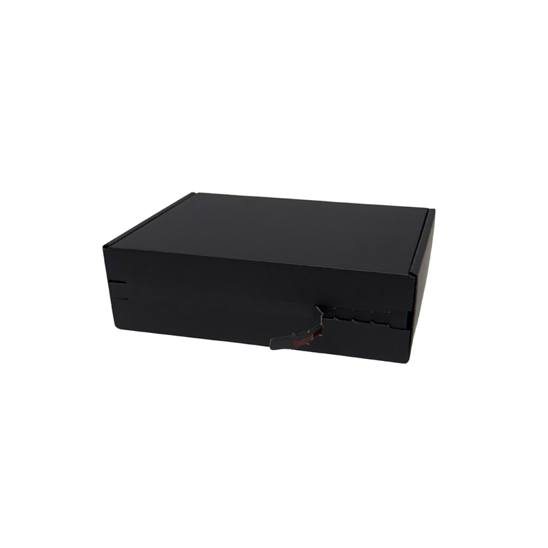 Full Black Self Sealing Tuck Front Box 174 × 128 × 53 mm – Shipping & Gift Packaging