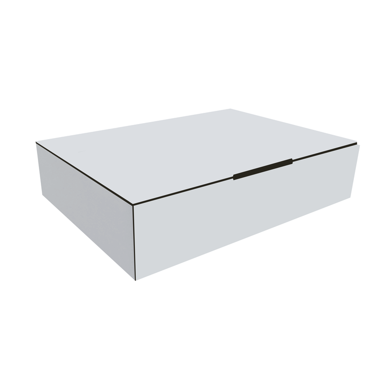 White Die-Cut 128 x 97 x 65mm Mailing, Shipping, and Packing Cardboard Box