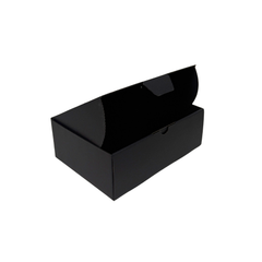 Full Black Die Cut Mailing Box 220 × 160 × 77 mm – Cardboard Shipping & Packing Box