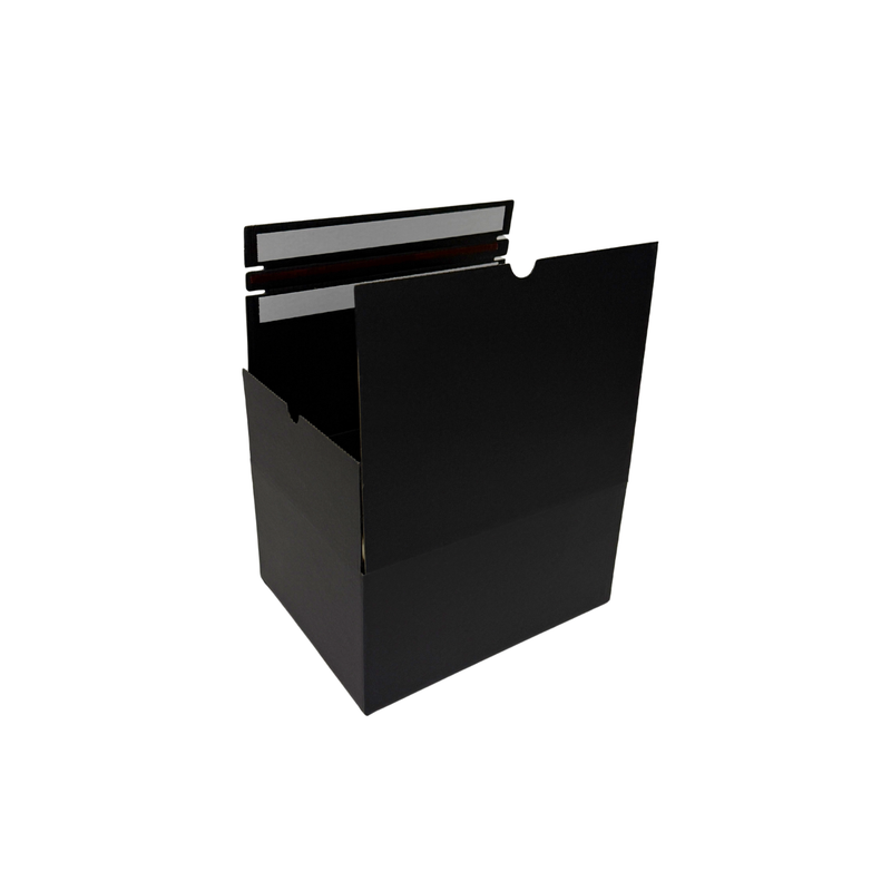 Full Black Self Sealing Tuck Front Box 240 × 190 × 120 mm – Shipping & Gift Packaging