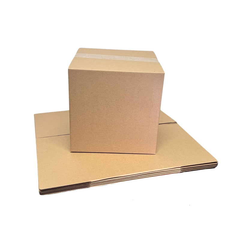285x285x285mm Brown Cube Cardboard Cartons | Durable Shipping & Mailing ...