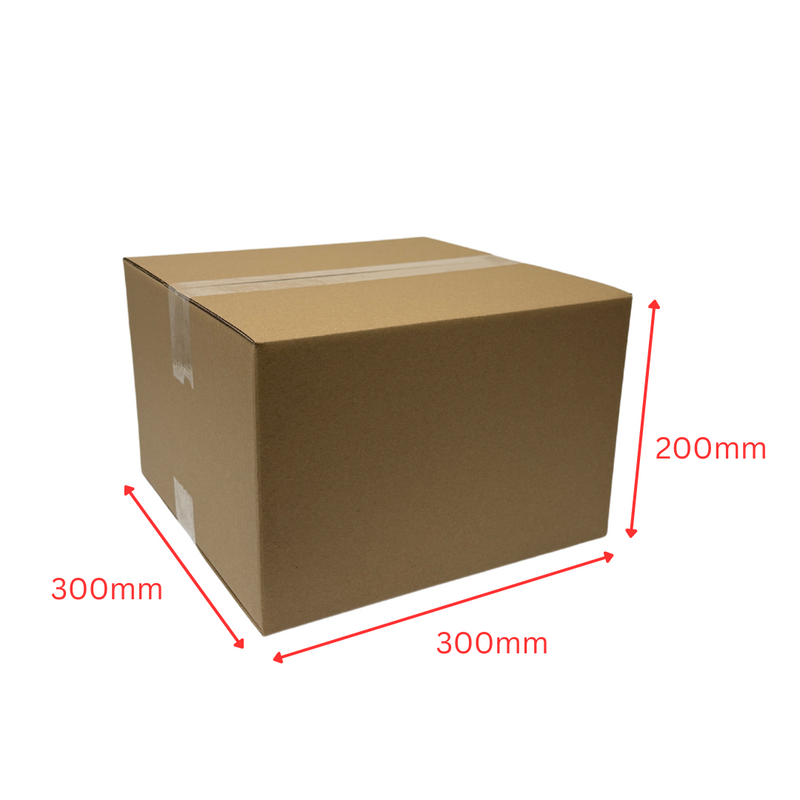 Brown Shipping Box – 300 x 300 x 200mm Regular Slotted Cardboard Carton