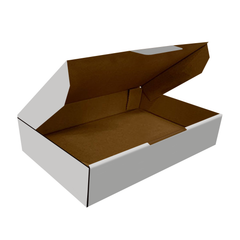 White Die-Cut 128 x 97 x 65mm Mailing, Shipping, and Packing Cardboard Box